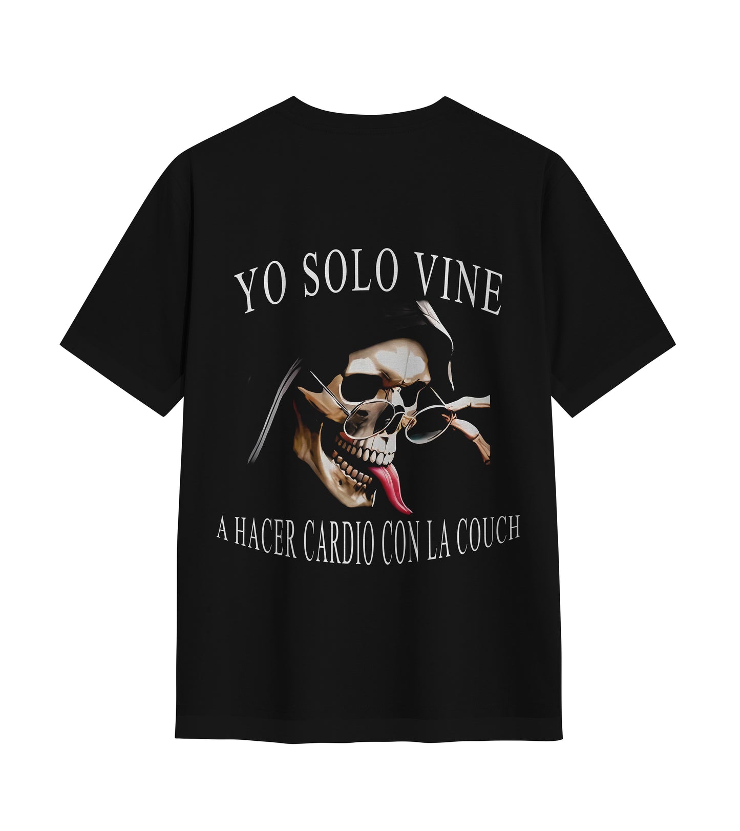 Playera YO SOLO VINE A HACER CARDIO CON LA COUCH