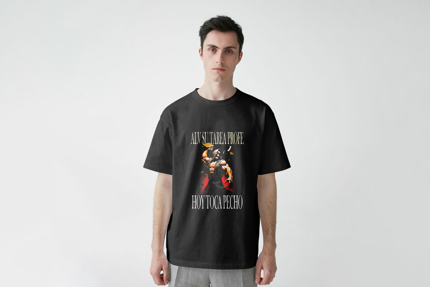 Playera ALV CON SU TAREA PROFE HOY TOCA PECHO