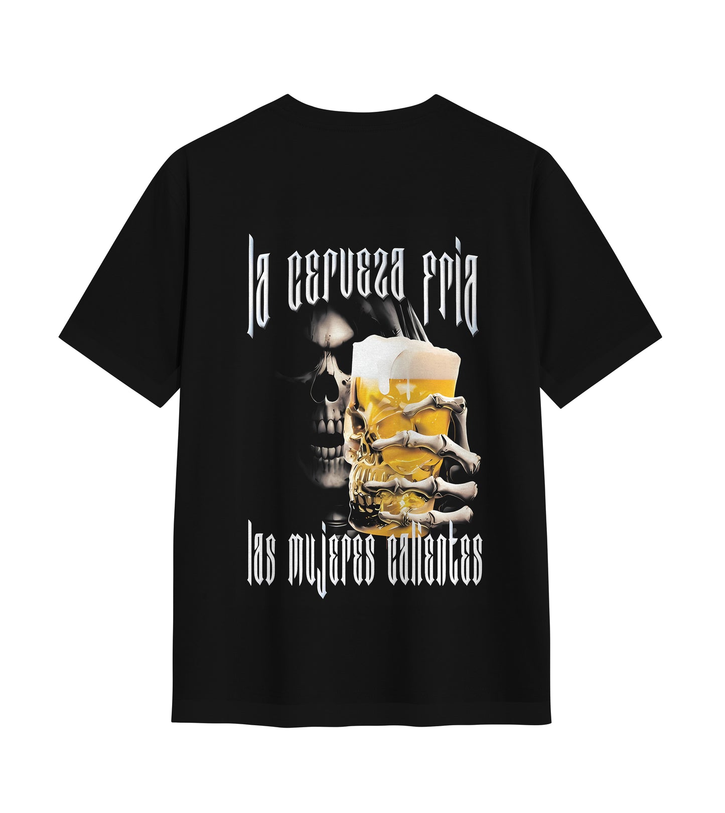 Playera LA CERVEZA FRIA LAS MUJERES CALIENTES