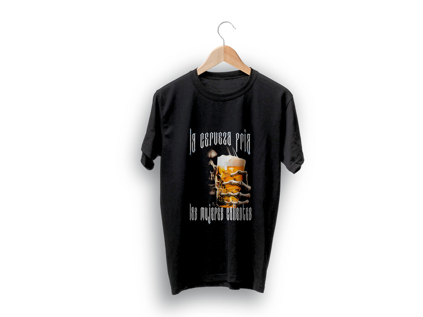 Playera LA CERVEZA FRIA LAS MUJERES CALIENTES