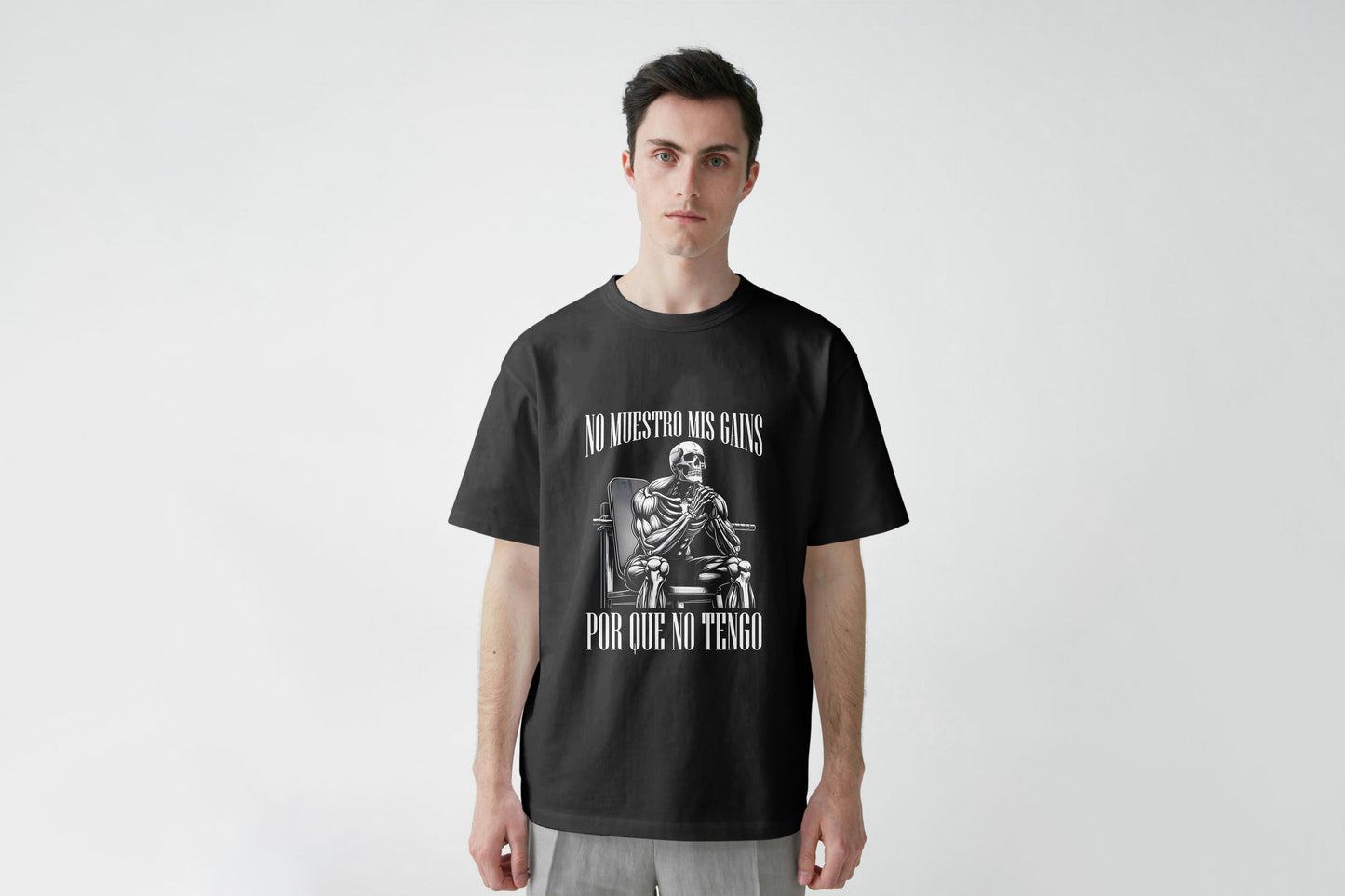 Playera NO MUESTRO MIS GANAS POR QUE NO TENGO