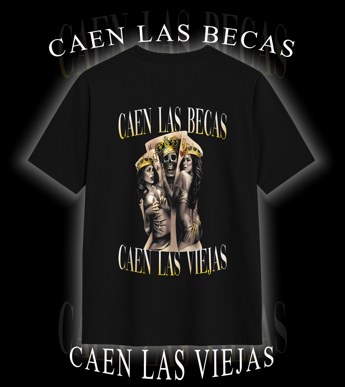 Playera CAEN LAS VIEJAS CAEN LAS BECAS