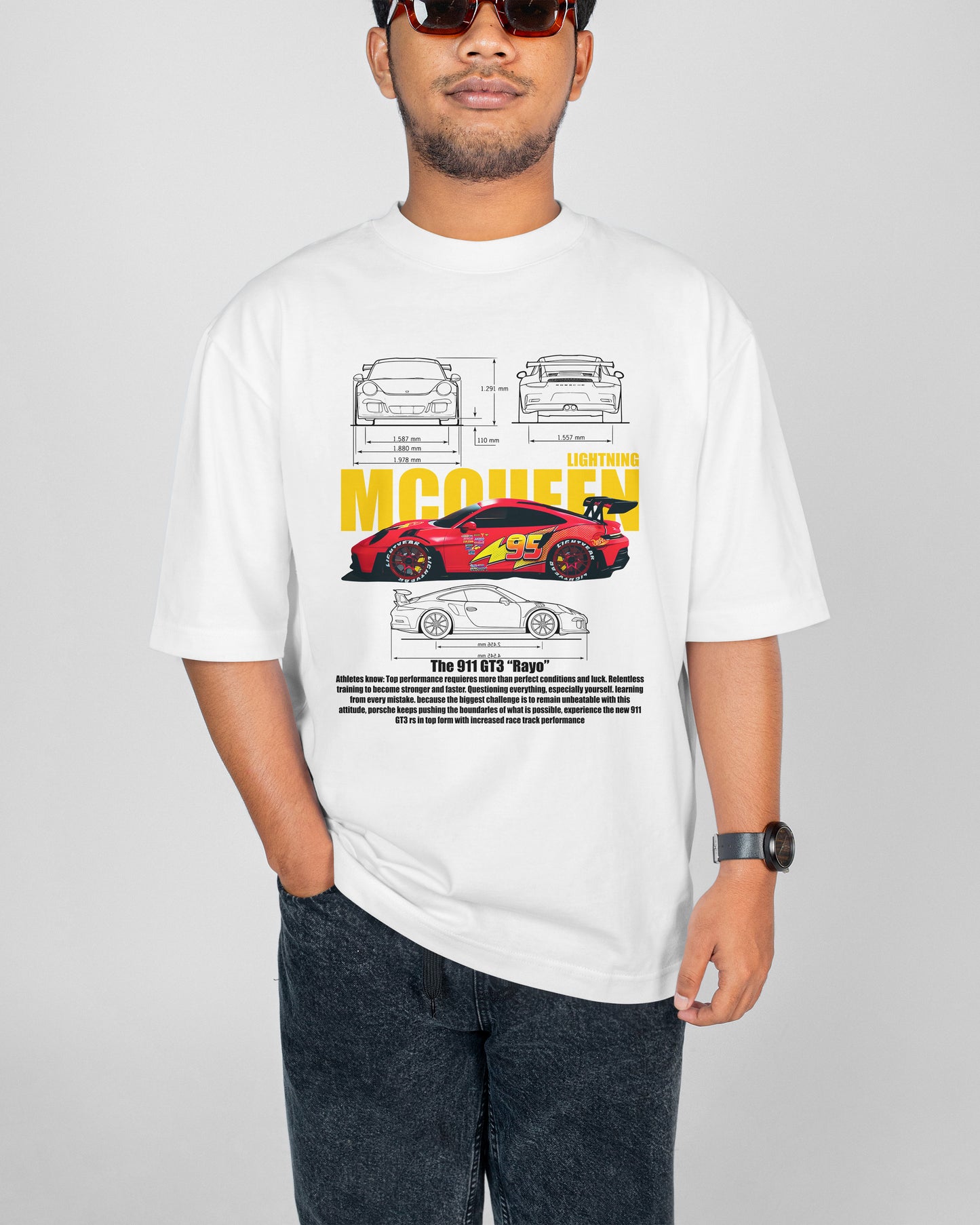 Playera Rayo McQueen Porsche