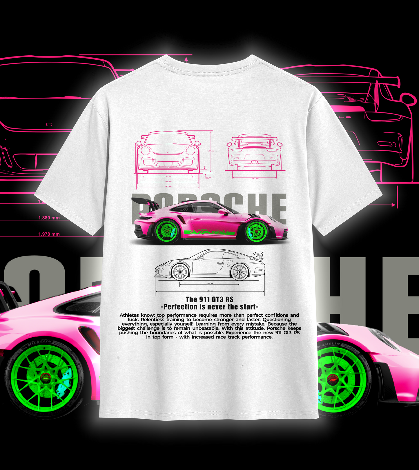 Playera Porsche Rosa