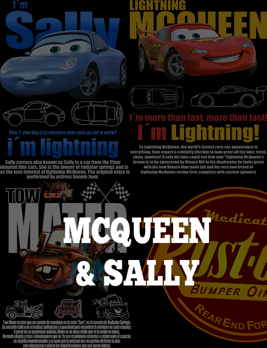 Collecion Rayo McQueen y Sally
