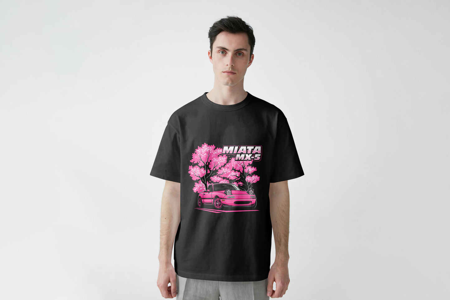 Playera Coche Miata MX-5 Rosa