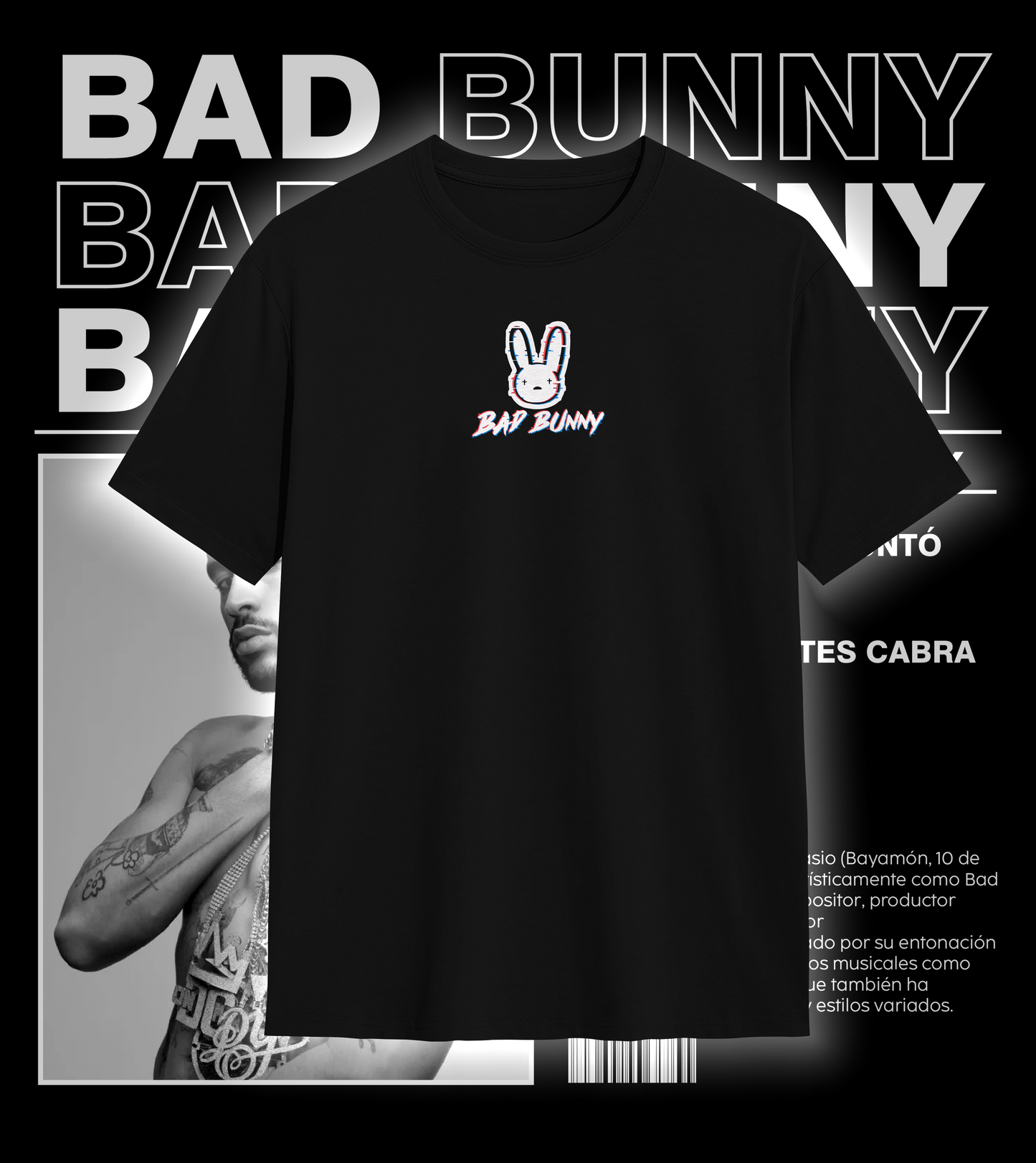 Playera Bad Bunny TITI ME PREGUNTO