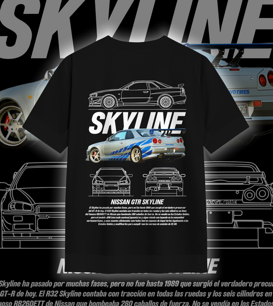 Playera Autos Nissan Gtr Skyline Rapidos Y Furiosos